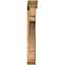 Ekena Millwork Merced Traditional Smooth Bracket w/ Offset Brace, Western Red Cedar, 5 1/2"W x 34"D x 40"H BKT0604X34X40MRC01SWR - alternate 2